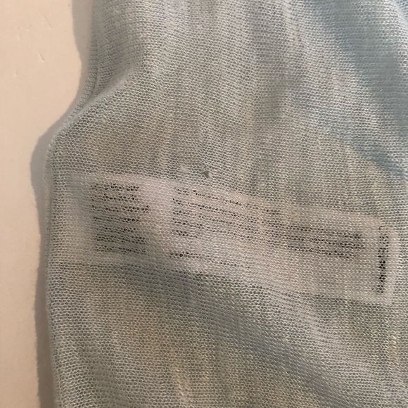 EILEEN FISHER Blue Thin Tencel Linen SWEATER M - Picture 6 of 6